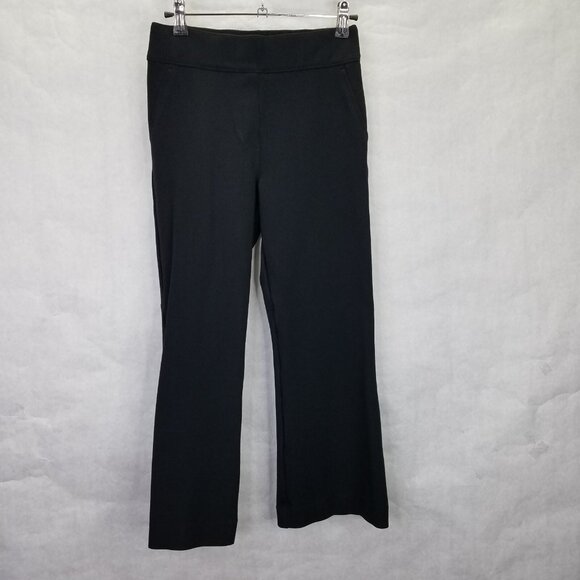 Spanx Ponte Kick Flare Pant Petite Sm Black The Perfect Fit #20386Q Stretch Crop - Picture 1 of 16